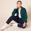 Amazon Essentials Women’s Classic-Fit Full-Zip Polar Soft Fleece Jacket, Outerwear Coat with Cuffs (Available in Plus Size)(Dark Green Heather)