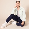 Amazon Essentials Women’s Classic-Fit Full-Zip Polar Soft Fleece Jacket, Outerwear Coat with Cuffs (Available in Plus Size)(Ivory)