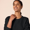 Amazon Essentials Women’s Fleece Crewneck Long Sleeve Pullover Sweatshirt (Available in Plus Size)(Black)