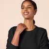 Amazon Essentials Women’s Fleece Crewneck Long Sleeve Pullover Sweatshirt (Available in Plus Size)(Black Heather)