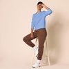 Amazon Essentials Women’s Fleece Crewneck Long Sleeve Pullover Sweatshirt (Available in Plus Size)(Blue)