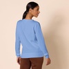 Amazon Essentials Women’s Fleece Crewneck Long Sleeve Pullover Sweatshirt (Available in Plus Size)(Blue)