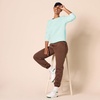Amazon Essentials Women’s Fleece Crewneck Long Sleeve Pullover Sweatshirt (Available in Plus Size)(Bright Aqua)