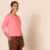 Amazon Essentials Women’s Fleece Crewneck Long Sleeve Pullover Sweatshirt (Available in Plus Size)(Bright Coral)