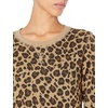 Amazon Essentials Women’s Fleece Crewneck Long Sleeve Pullover Sweatshirt (Available in Plus Size)(Camel Leopard Print)