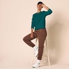 Amazon Essentials Women’s Fleece Crewneck Long Sleeve Pullover Sweatshirt (Available in Plus Size)(Dark Green)