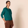 Amazon Essentials Women’s Fleece Crewneck Long Sleeve Pullover Sweatshirt (Available in Plus Size)(Dark Green)