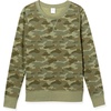Amazon Essentials Women’s Fleece Crewneck Long Sleeve Pullover Sweatshirt (Available in Plus Size)(Green Camo)