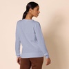Amazon Essentials Women’s Fleece Crewneck Long Sleeve Pullover Sweatshirt (Available in Plus Size)(Indigo Blue Heather)