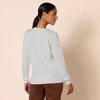 Amazon Essentials Women’s Fleece Crewneck Long Sleeve Pullover Sweatshirt (Available in Plus Size)(Light Grey Heather)