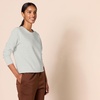 Amazon Essentials Women’s Fleece Crewneck Long Sleeve Pullover Sweatshirt (Available in Plus Size)(Light Grey Heather)