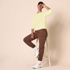 Amazon Essentials Women’s Fleece Crewneck Long Sleeve Pullover Sweatshirt (Available in Plus Size)(Light Yellow)