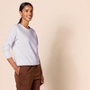 Amazon Essentials Women’s Fleece Crewneck Long Sleeve Pullover Sweatshirt (Available in Plus Size)(Lilac)
