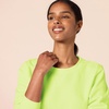 Amazon Essentials Women’s Fleece Crewneck Long Sleeve Pullover Sweatshirt (Available in Plus Size)(Lime Green)