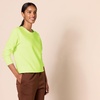 Amazon Essentials Women’s Fleece Crewneck Long Sleeve Pullover Sweatshirt (Available in Plus Size)(Lime Green)