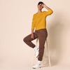 Amazon Essentials Women’s Fleece Crewneck Long Sleeve Pullover Sweatshirt (Available in Plus Size)(Mustard Yellow)
