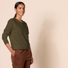 Amazon Essentials Women’s Fleece Crewneck Long Sleeve Pullover Sweatshirt (Available in Plus Size)(Olive)
