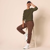 Amazon Essentials Women’s Fleece Crewneck Long Sleeve Pullover Sweatshirt (Available in Plus Size)(Olive)