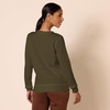 Amazon Essentials Women’s Fleece Crewneck Long Sleeve Pullover Sweatshirt (Available in Plus Size)(Olive)