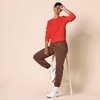 Amazon Essentials Women’s Fleece Crewneck Long Sleeve Pullover Sweatshirt (Available in Plus Size)(Red)
