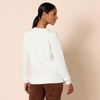 Amazon Essentials Women’s Fleece Crewneck Long Sleeve Pullover Sweatshirt (Available in Plus Size)(White)