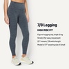 Amazon Essentials Women’s Formflex High Rise Buttery Soft 7/8 Length Yoga Legging with 25″ Inseam(Space Dye Slate)