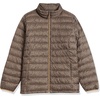 Amazon Essentials Women’s Lightweight Long-Sleeve Water-Resistant Packable Puffer Jacket (Available in Plus Size)(Camel Cheetah)