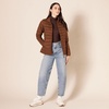 Amazon Essentials Women’s Lightweight Long-Sleeve Water-Resistant Packable Puffer Jacket (Available in Plus Size)(Dark Toffee Brown)