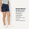 Amazon Essentials Women’s Low Stretch Mid-Rise Regular-Fit Jean Short(Dark Midnight Wash)