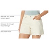 Amazon Essentials Women’s Low Stretch Mid-Rise Regular-Fit Jean Short(Ecru)