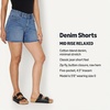 Amazon Essentials Women’s Low Stretch Mid-Rise Regular-Fit Jean Short(Medium Blue Vintage)