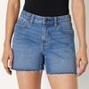 Amazon Essentials Women’s Low Stretch Mid-Rise Regular-Fit Jean Short(Medium Blue Vintage)