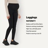 Amazon Essentials Women’s Maternity High-Rise Over the Belly Formflex Full Length Legging, Soft, Moisture Wicking(Black)
