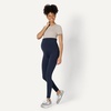 Amazon Essentials Women’s Maternity High-Rise Over the Belly Formflex Full Length Legging, Soft, Moisture Wicking(Navy)