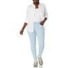 Amazon Essentials Women’s Mid-Rise Stretchy Skinny Denim Jeans, 5-Pocket(Pale Blue)