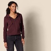 Amazon Essentials Women’s Midweight Fleece Full-Zip Hoodie with Drawstring (Available in Plus Size)(Burgundy)