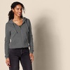 Amazon Essentials Women’s Midweight Fleece Full-Zip Hoodie with Drawstring (Available in Plus Size)(Charcoal Heather)