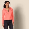 Amazon Essentials Women’s Midweight Fleece Full-Zip Hoodie with Drawstring (Available in Plus Size)(Coral Pink)