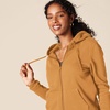 Amazon Essentials Women’s Midweight Fleece Full-Zip Hoodie with Drawstring (Available in Plus Size)(Dark Camel)