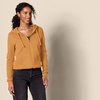 Amazon Essentials Women’s Midweight Fleece Full-Zip Hoodie with Drawstring (Available in Plus Size)(Dark Camel)