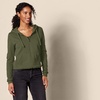 Amazon Essentials Women’s Midweight Fleece Full-Zip Hoodie with Drawstring (Available in Plus Size)(Dark Olive)