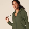 Amazon Essentials Women’s Midweight Fleece Full-Zip Hoodie with Drawstring (Available in Plus Size)(Dark Olive)