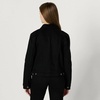 Amazon Essentials Women’s Oversized-Fit Rigid Denim Trucker Jacket(Black)