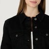 Amazon Essentials Women’s Oversized-Fit Rigid Denim Trucker Jacket(Black)