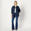 Amazon Essentials Women’s Oversized-Fit Rigid Denim Trucker Jacket(Dark Midnight Wash)