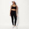 Amazon Essentials Women’s Power Sculpt High Rise 7/8 Workout Length Legging with 25″ Inseam(Black)