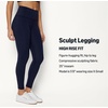 Amazon Essentials Women’s Power Sculpt High Rise 7/8 Workout Length Legging with 25″ Inseam(Navy)