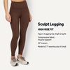 Amazon Essentials Women’s Power Sculpt High Rise 7/8 Workout Length Legging with 25″ Inseam(Rich Hazel)