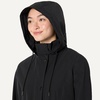 Amazon Essentials Women’s Regular-Fit Lightweight Waterproof Long Hooded Rain Jacket(Black)
