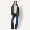 Amazon Essentials Women’s Regular-Fit Lightweight Waterproof Long Hooded Rain Jacket(Dark Green)